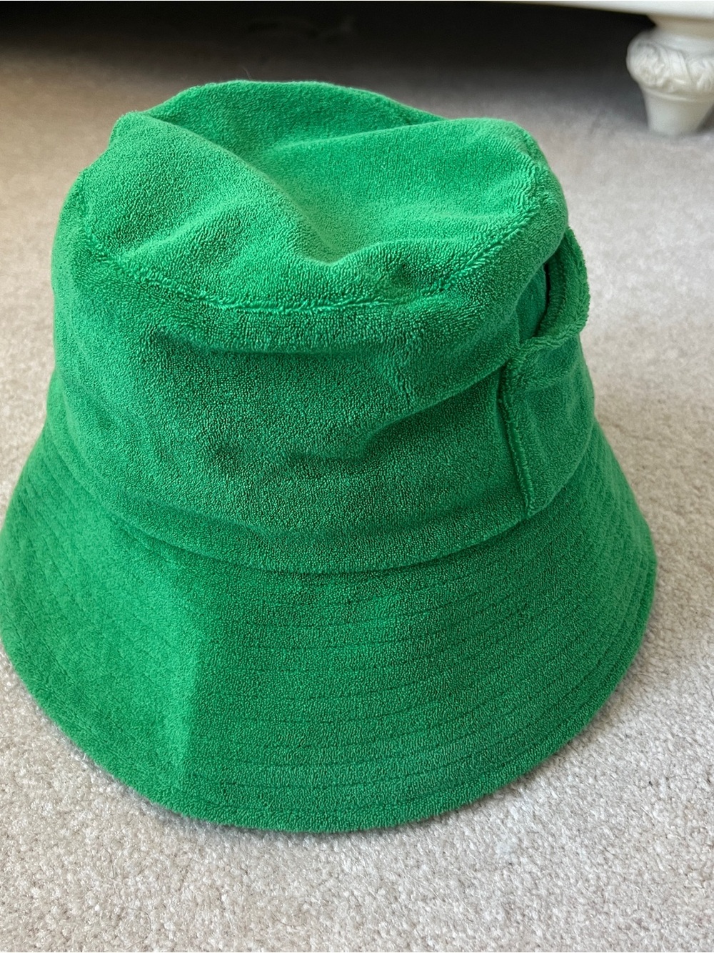 Lack of Color wave Green Terry Cloth Bucket Hat size small medium NWT